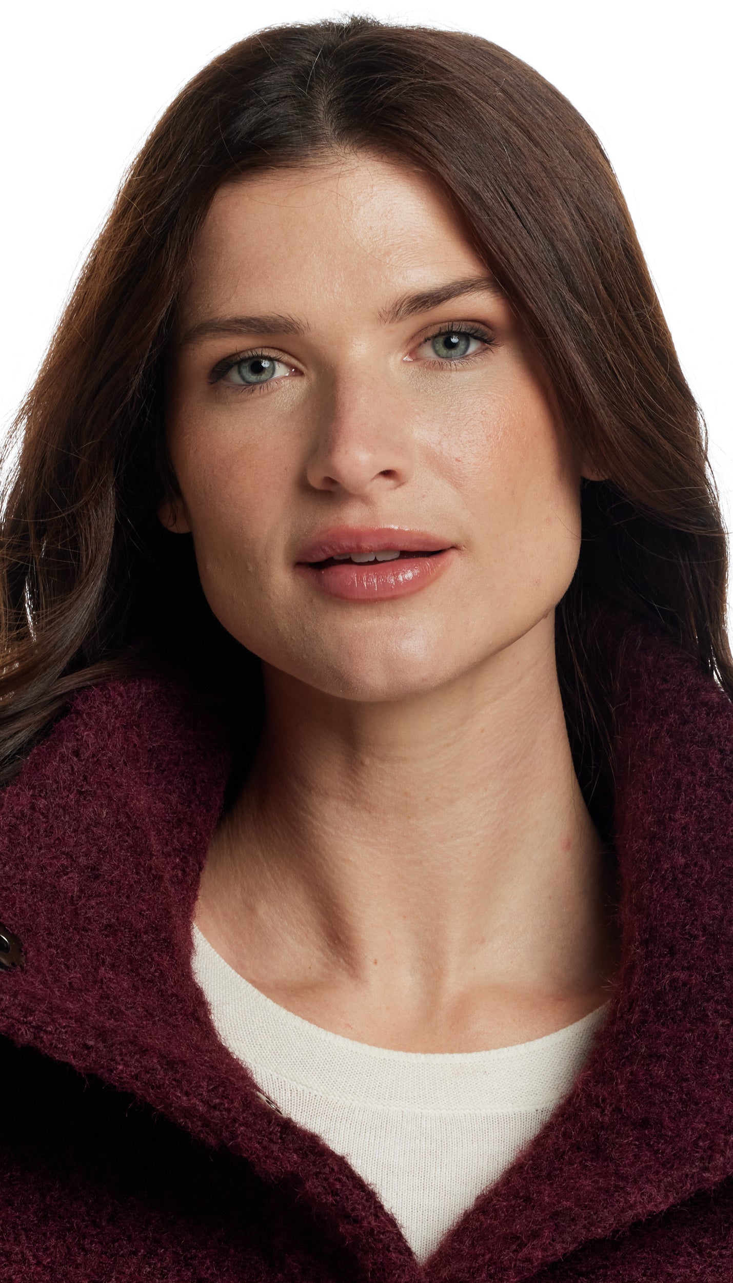 BOUCLE JACKET WITH KNIT SLEEVES