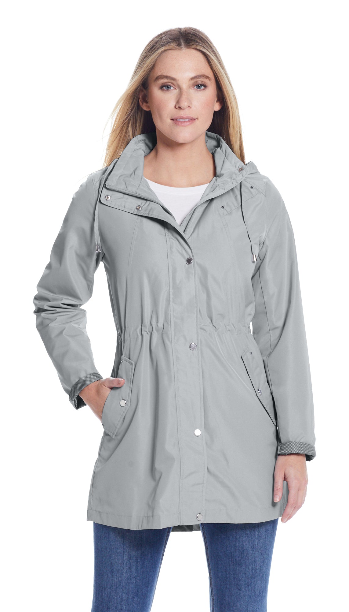 HOODED ANORAK WITH TURN BACK CUFFS