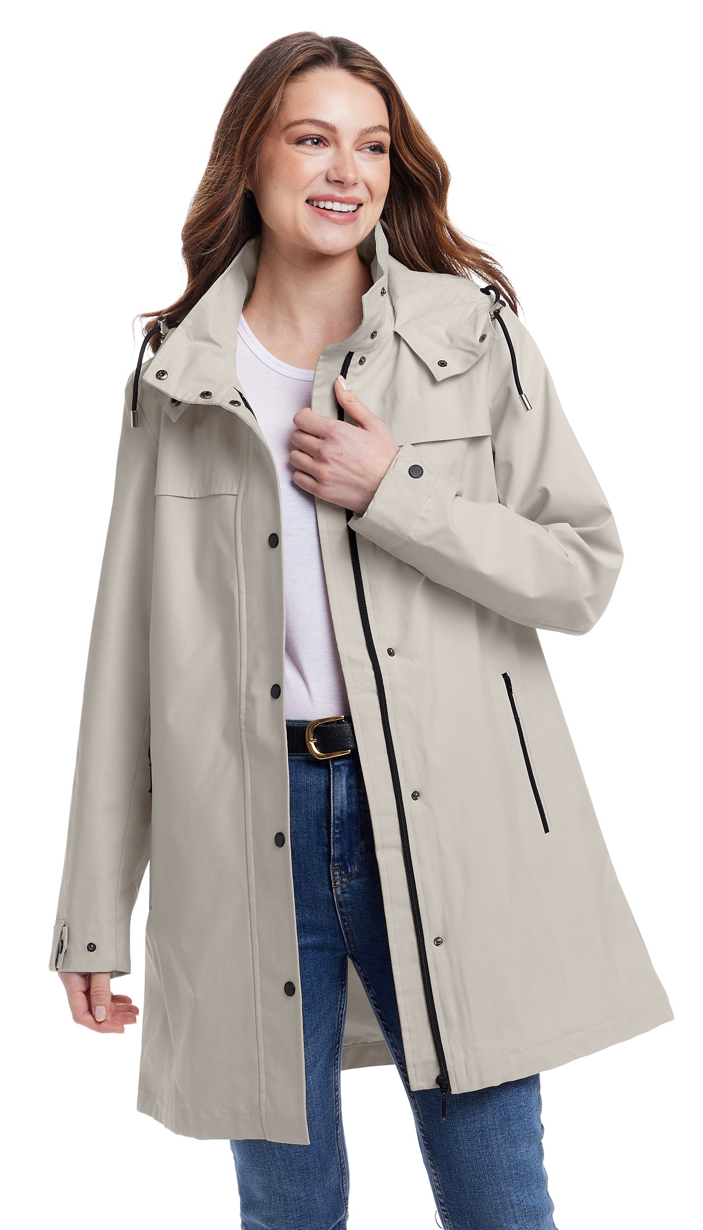 ジャケット・アウター RAINMAKER SHADOW STRIPE HOODED COAT 23403_Kids_Aspen_Rain_Jacket_N