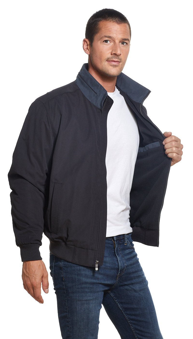 MICROFIBER FLEECE LINED BOMBER JACKET