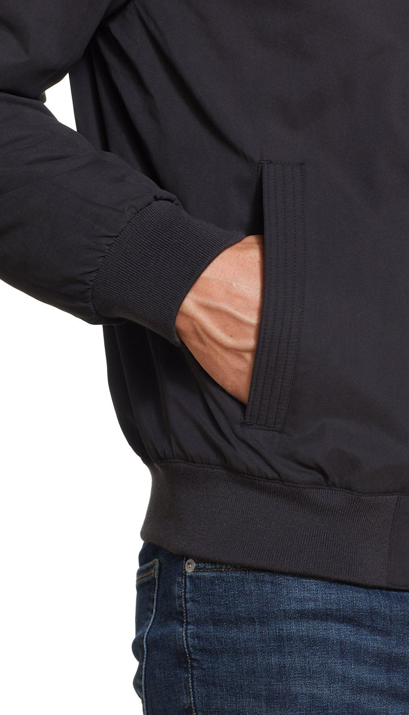 MICROFIBER FLEECE LINED BOMBER JACKET