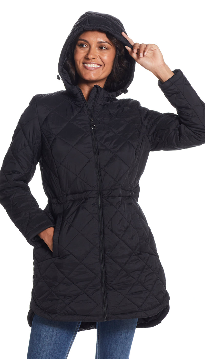 QUILTED HOODED ANORAK