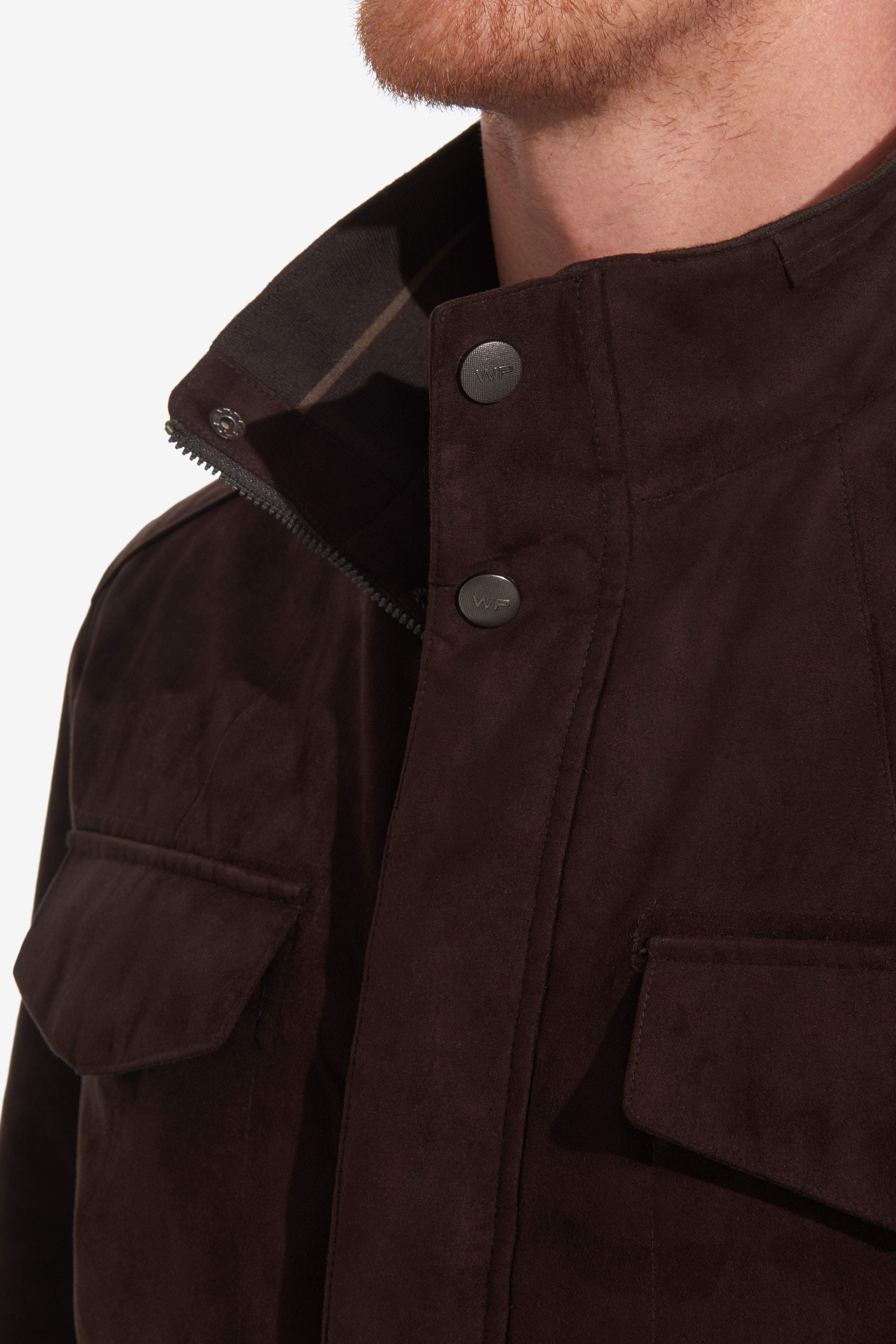 MICROSUEDE FIELD JACKET