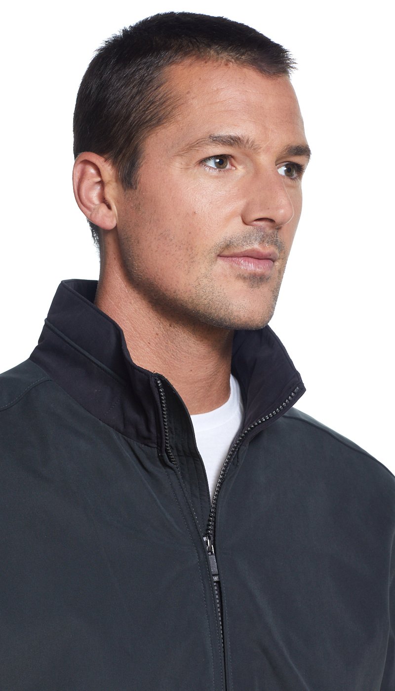 MICROFIBER FLEECE LINED BOMBER JACKET