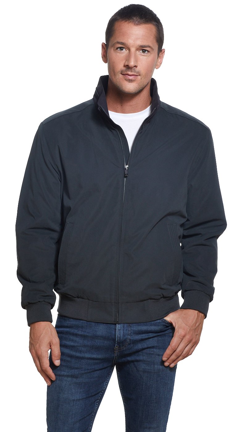 MICROFIBER FLEECE LINED BOMBER JACKET