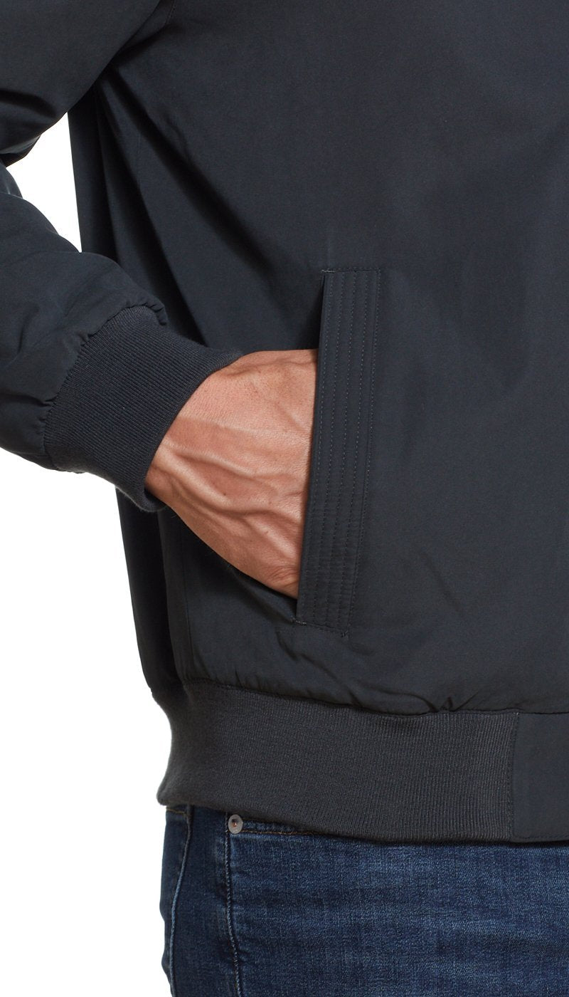 MICROFIBER FLEECE LINED BOMBER JACKET