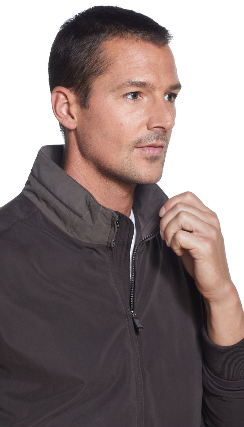 MICROFIBER FLEECE LINED BOMBER JACKET