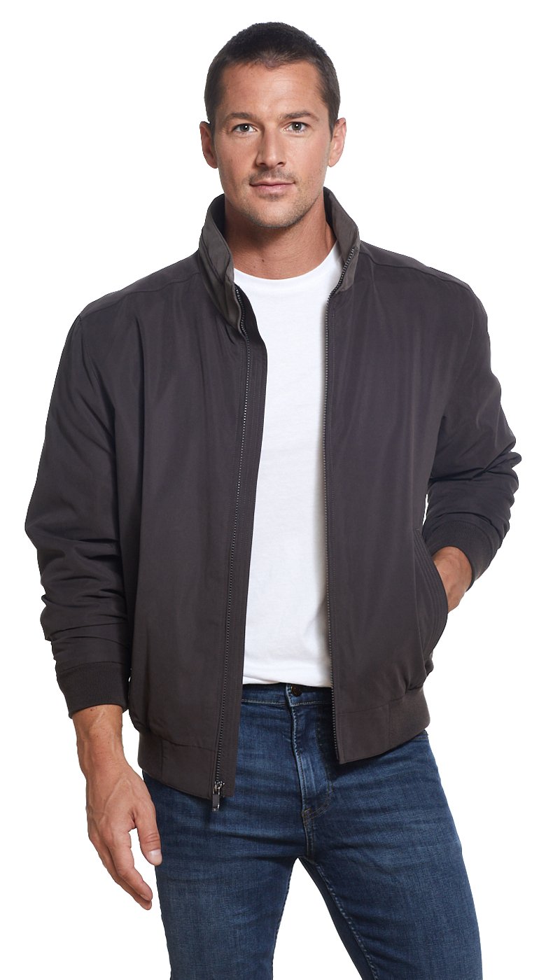 MICROFIBER FLEECE LINED BOMBER JACKET