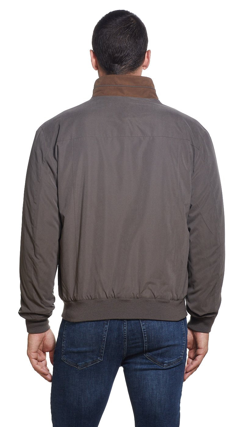 MICROFIBER FLEECE LINED BOMBER JACKET