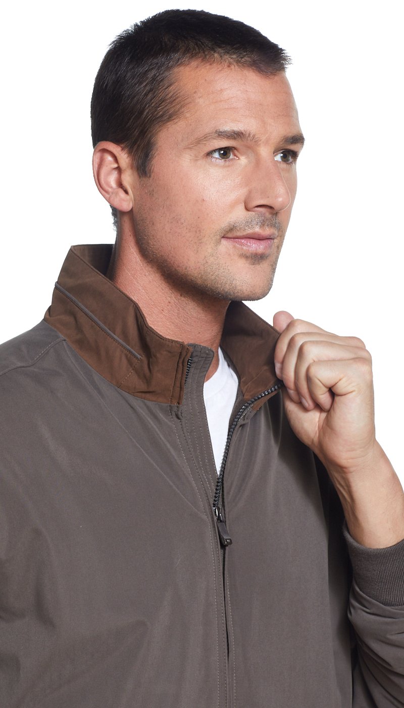 MICROFIBER FLEECE LINED BOMBER JACKET