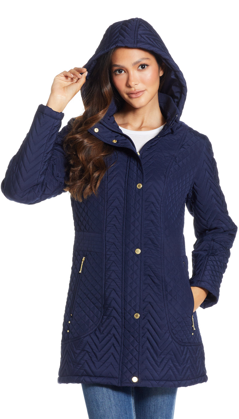 HOODED QUILTED WALKER