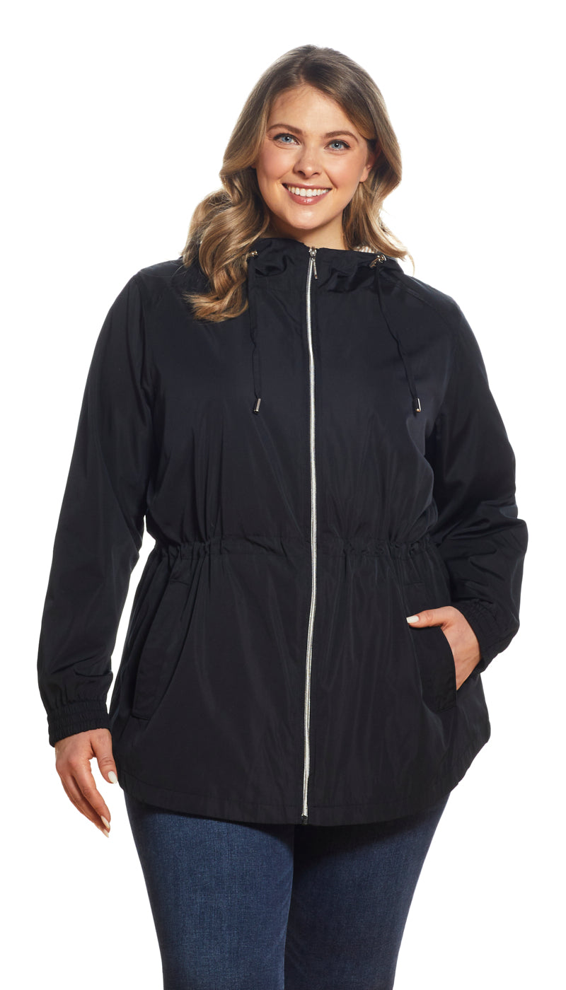 HOODED ZIP FRONT ANORAK