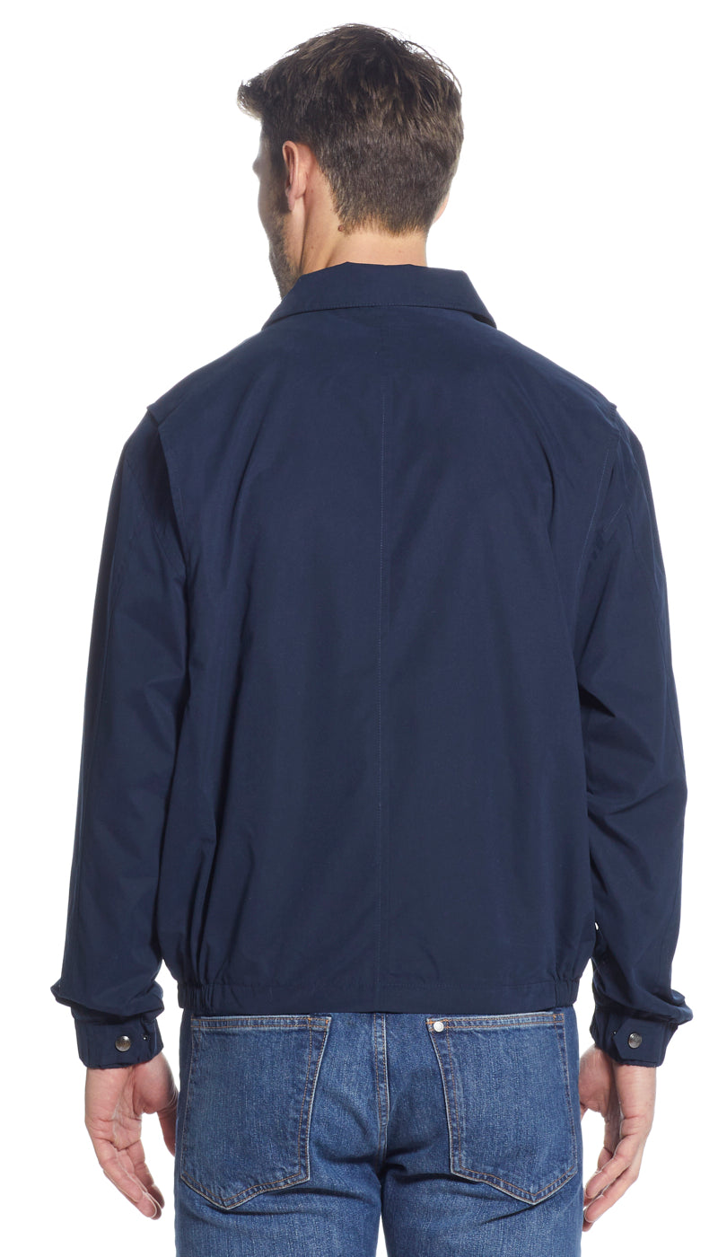 MICROFIBER ELASTIC WAIST BOMBER JACKET