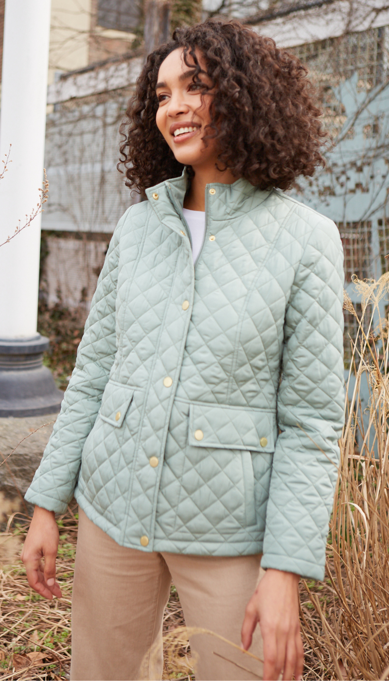 MODERN QUILTED BARN JACKET