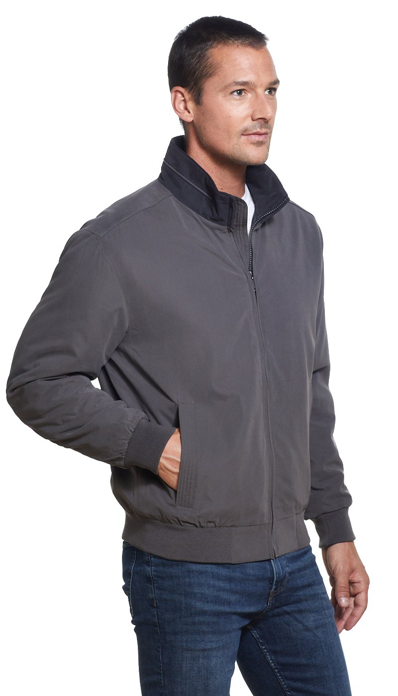 MICROFIBER FLEECE LINED BOMBER JACKET